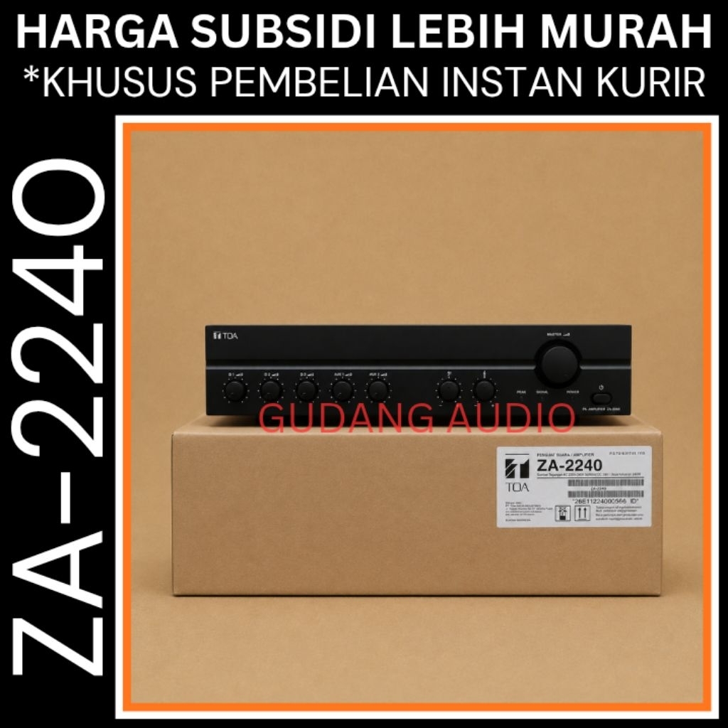 ZA-2240 KHUSUS INSTAN KURIR AMPLIFIER TOA ZA-2240 ZA 2240 240 WATT