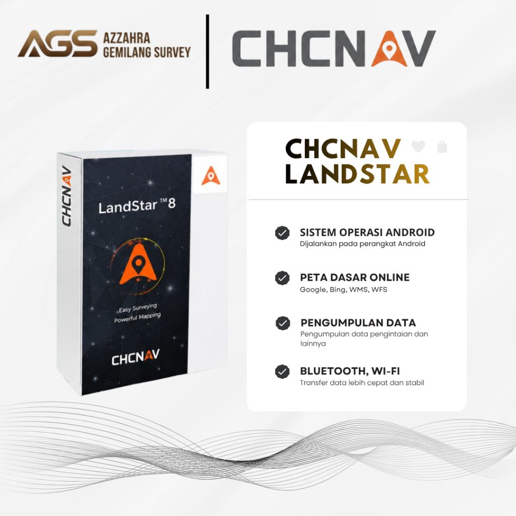 Lisensi LandStar 8 CHCNAV Aplikasi Survey dan Pemetaan Tanah
