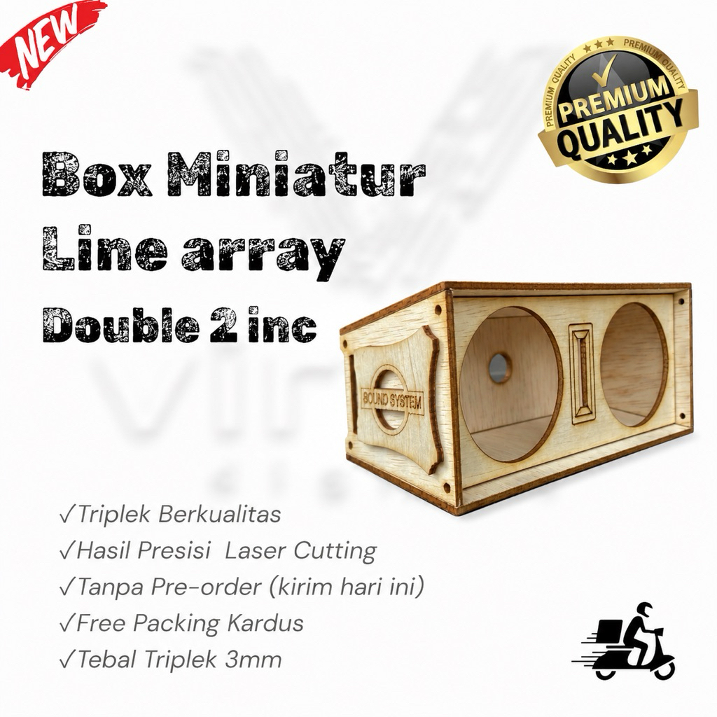 Box Sound System Line Array 2 inc Double speaker
