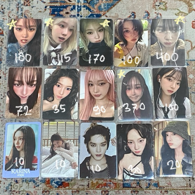 Photocard aespa armageddon whiplash aab aespa