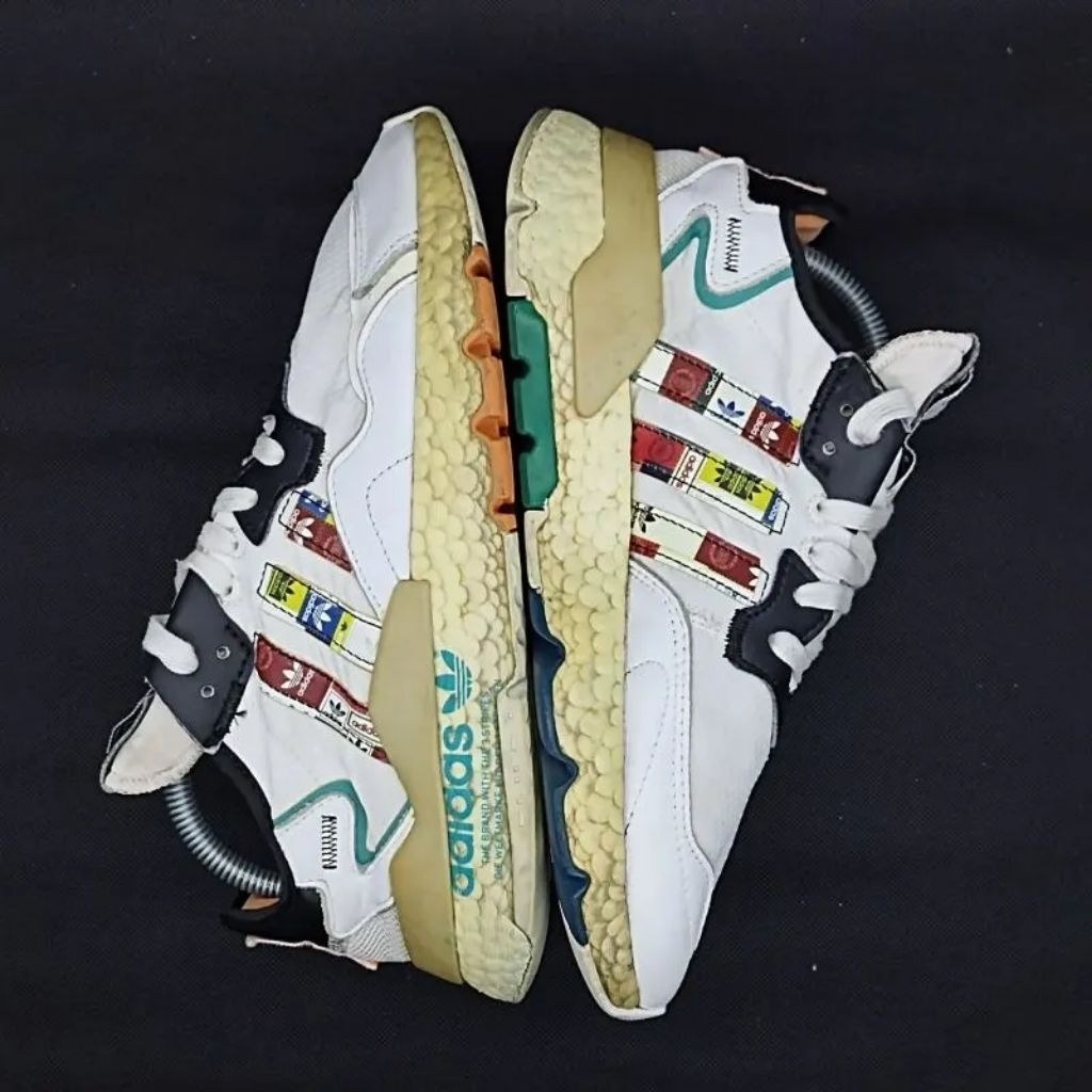 Adidas Nite Jogger Boost Grey Black Green ART FX3811