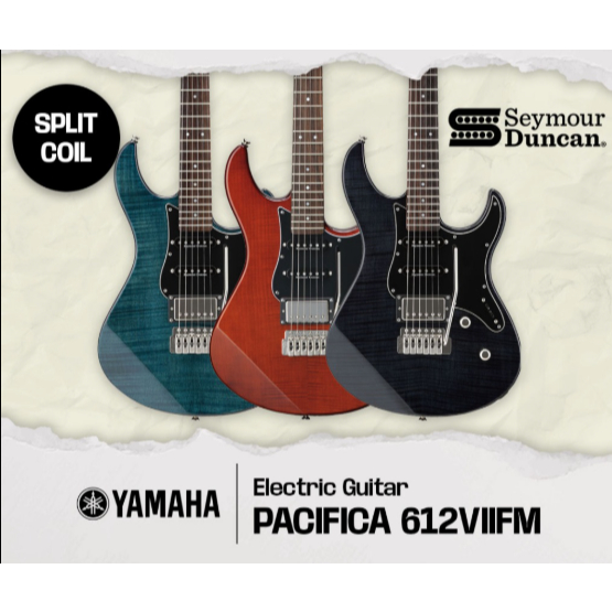 GITAR ELEKTRIK YAMAHA PACIFICA PAC 612 VIIFM FREE PACKING KAYU