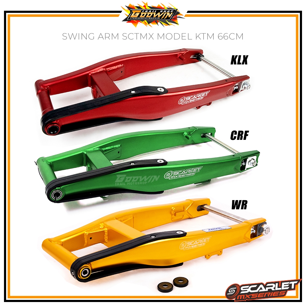 Swing Arm Scarlet MX 10916 CRF 150L 66 Cm KLX 150 YAMAHA WR 155 Swingarm Model KTM Almunium 66 Cm