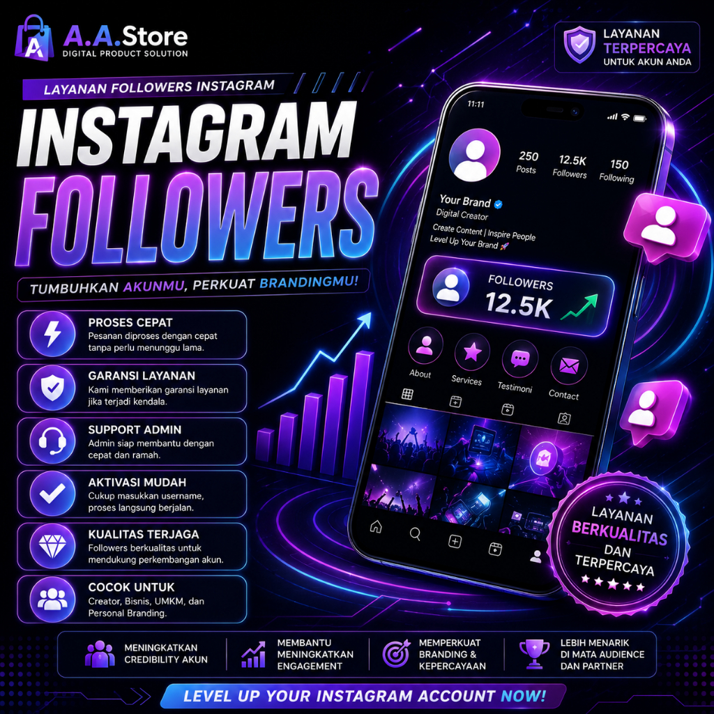 Followers IG Indonesia Aktif Bergaransi