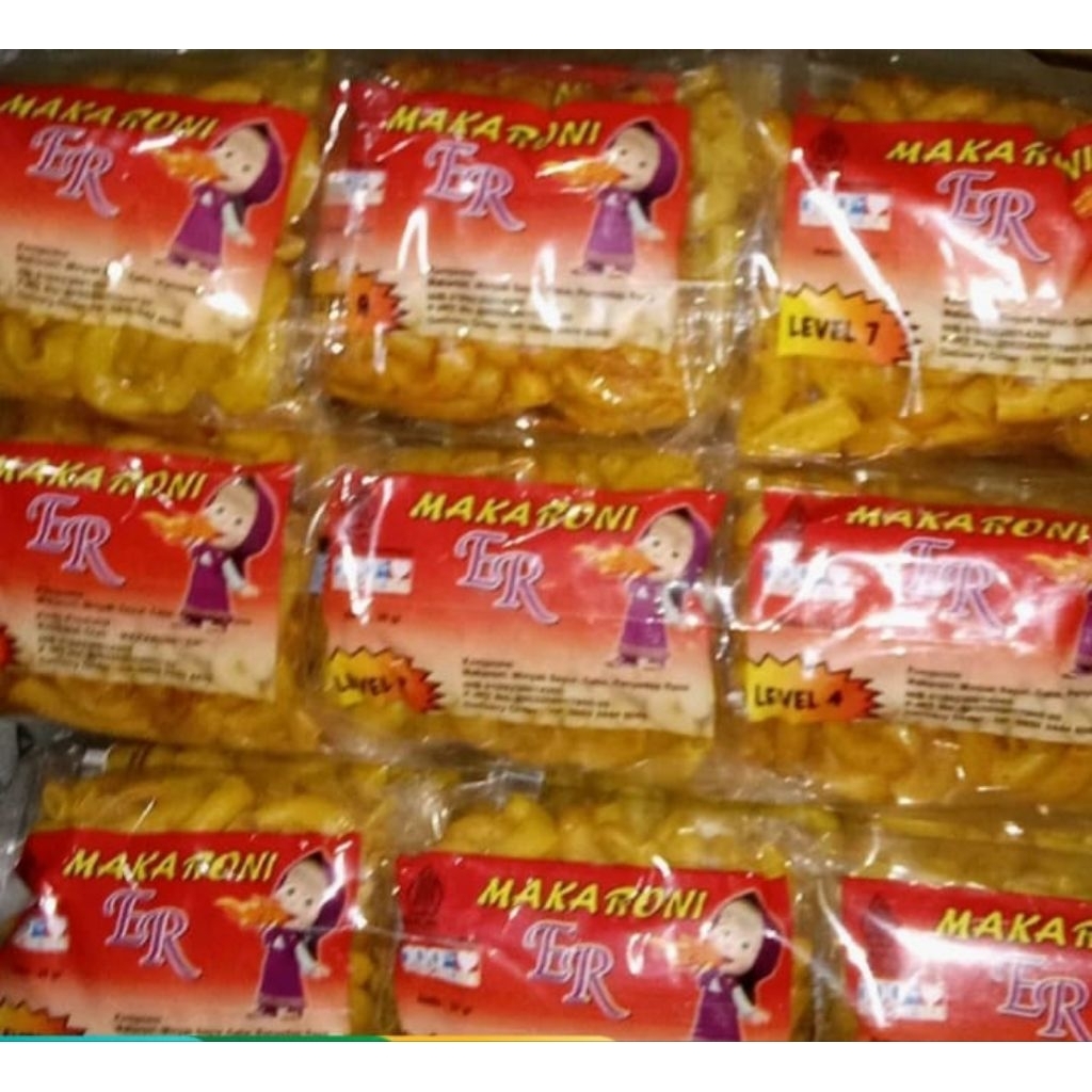 makaroni er marsha Level 0-10 enak gurih kriuk pedas