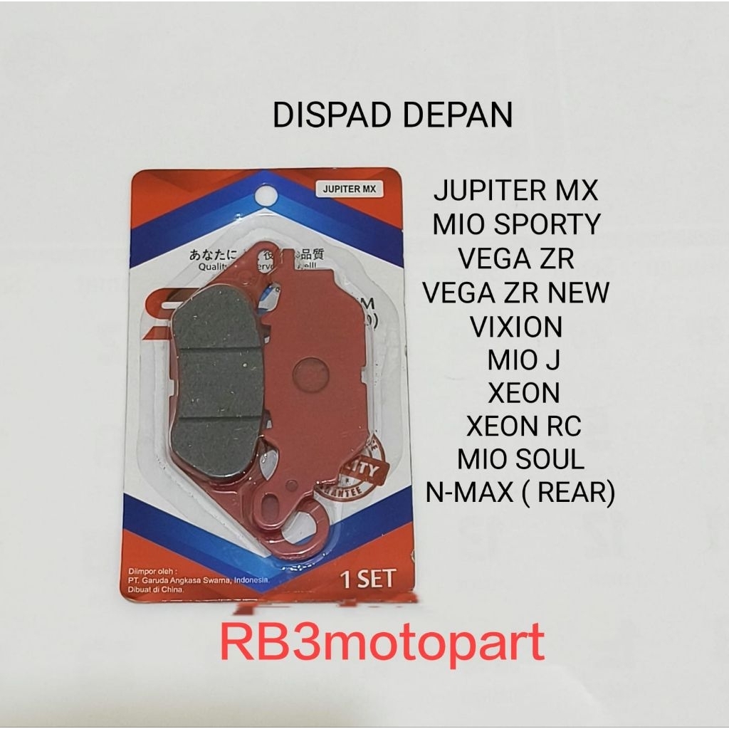 DISPAD KAMPAS REM DEPAN SS JUPITER MX Z NEW 155 VIXION XABER VEGA ZR