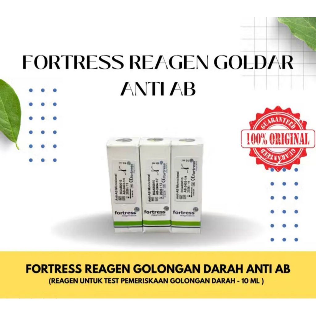 Tes Golongan Darah Reagen Anti AB Fortress