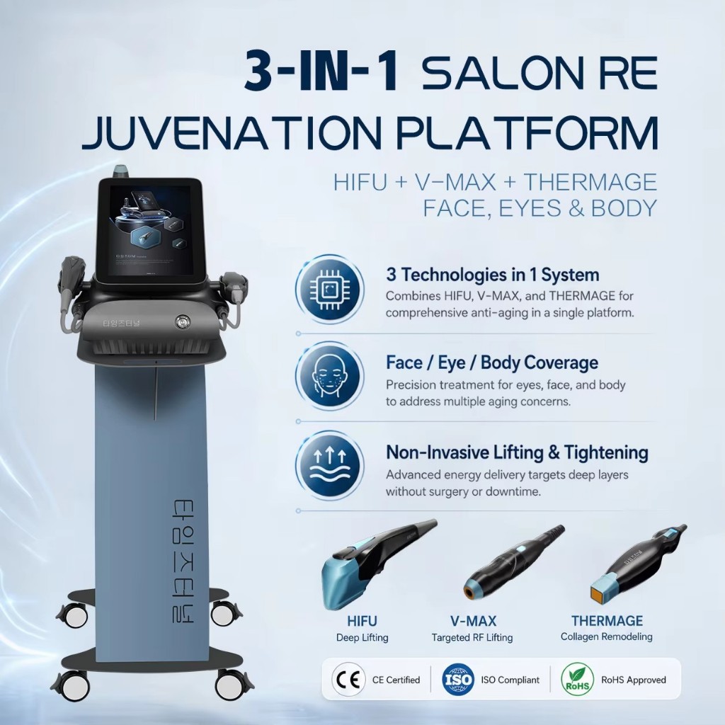 Hot Titanium Ultra HIFU Machine Thermal+HIFU+RF+Ultra for Face Lifting Skin Tightening and Wrinkle R