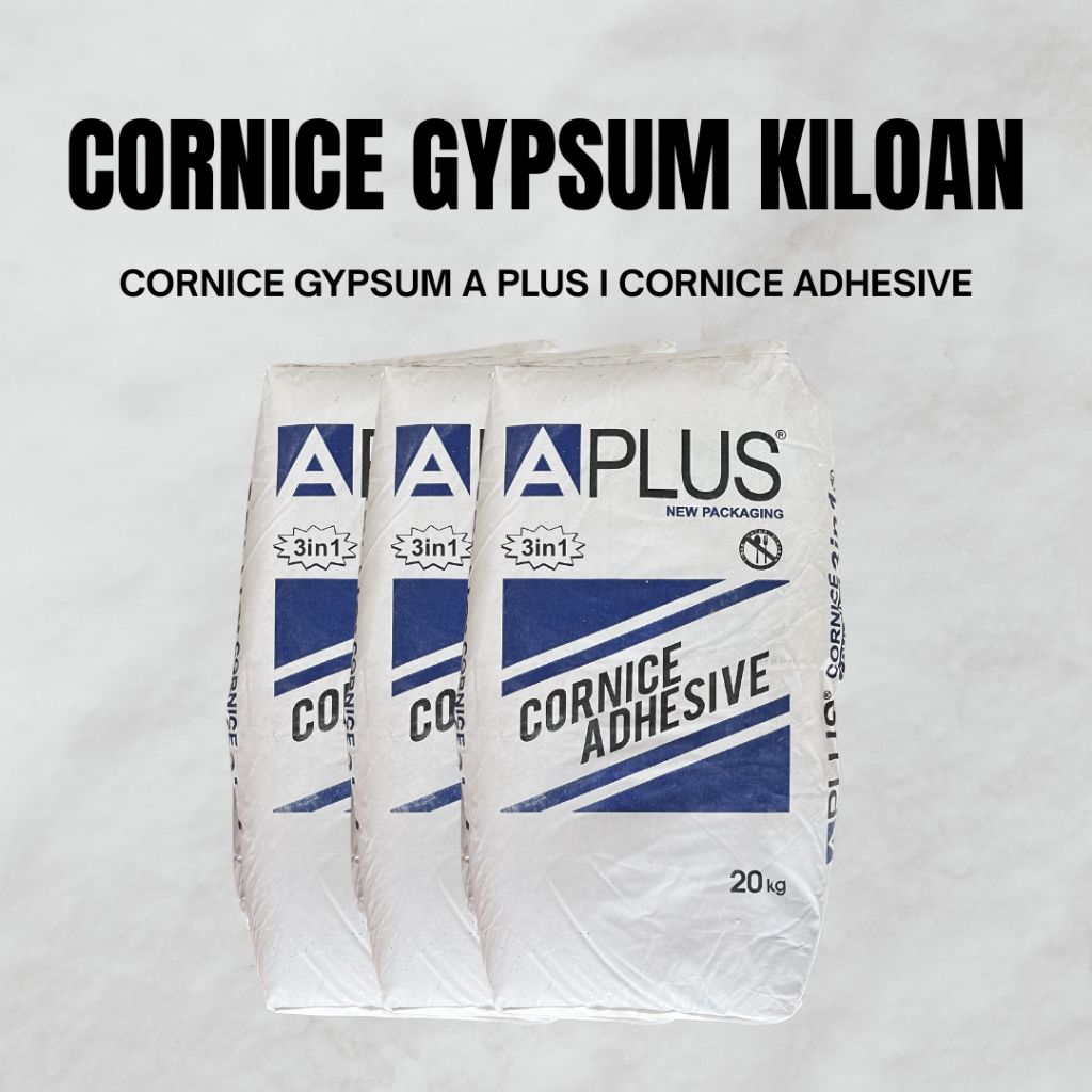 Cornice Gypsum A Plus I Kompon Gypsum I Repack 1 kg I Cornice Adhesive Interior