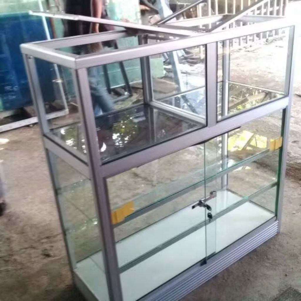 Etalase 1 meter beras 2 kotak