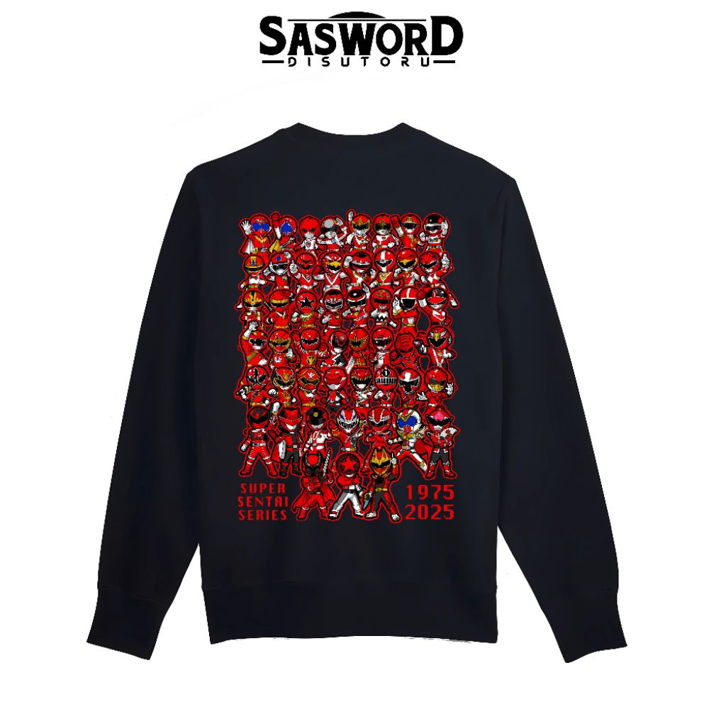 Sweater / Crewneck All Chibi Super Sentai / Power Rangers