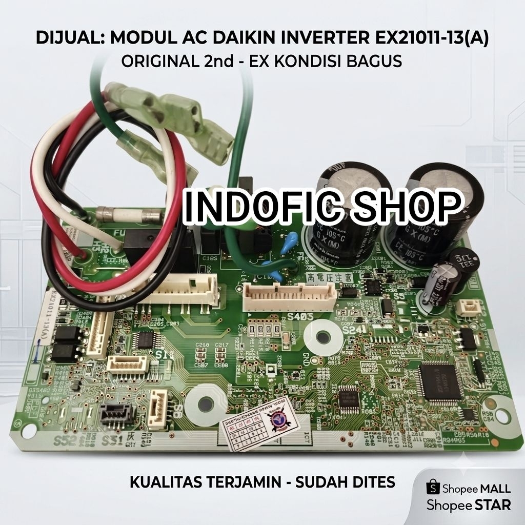 MODUL AC DAIKIN  PCB INVERTER IC FAN BELAKANG