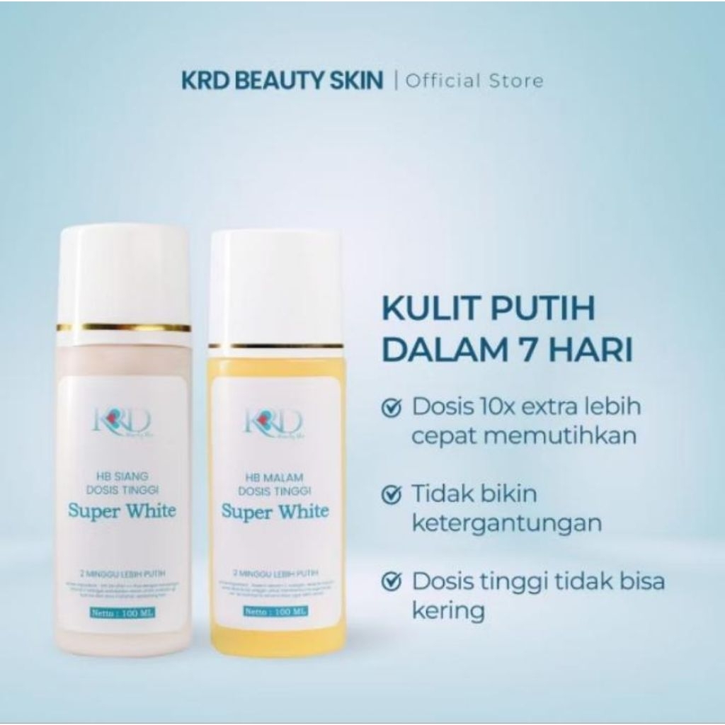 HB SUPER WHITE BY KRD BEAUTY SKIN//HB NIGHT// HB DAY