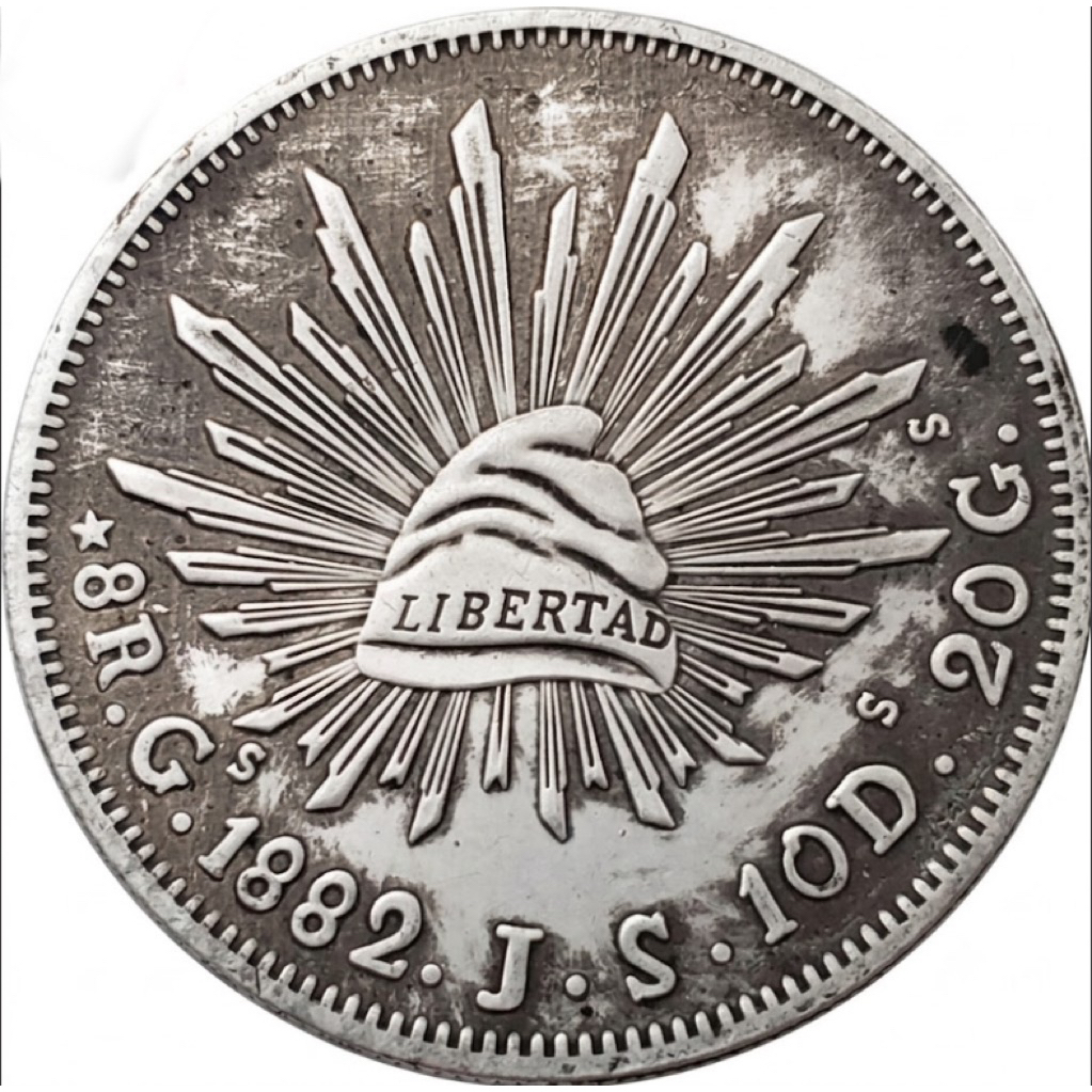 KOIN 1 PESO MEXSIKO 1867 / 1907 SERI #019