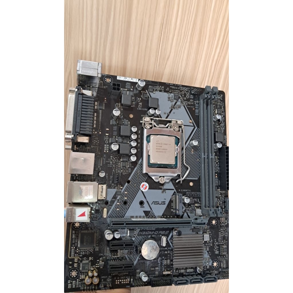 PAKET MOTHERBOARD ASUS H310 + CORE I3-8100 SOKET 1151 GEN 8 & 9