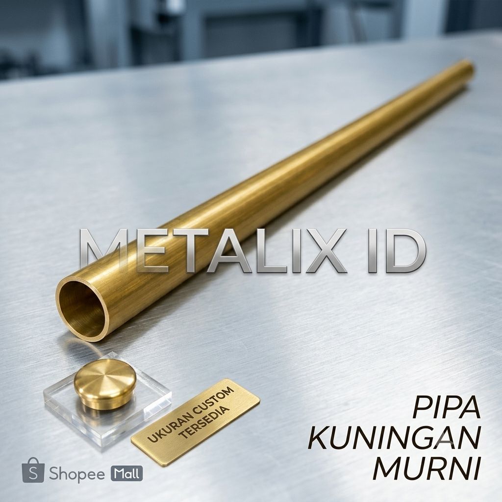 pipa kuningan od 8 mm Id 6 mm x 1000mm