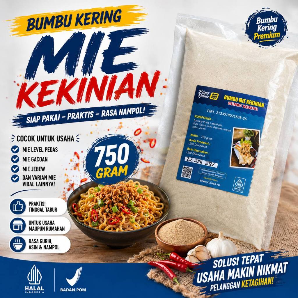 Bumbu Kering Untuk Usaha Makanan Yang Viral Kaya Mie Gacoan Jebew Kobong