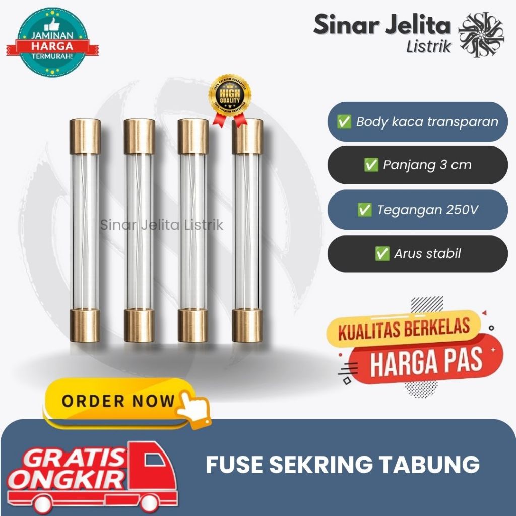 Fuse Sekring Tabung | Fuse Tabung Bening Sekring Kaca