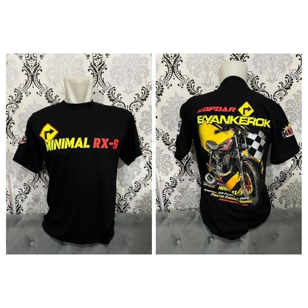 Jaket Kaos Motor RX King Byankerok YRCC / waistbag byankerok