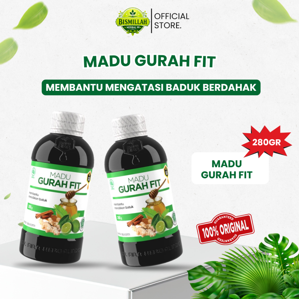 MADU GURAH FIT 280GR ORIGINAL/GURAH FIT/MADU GURAH HERBAL