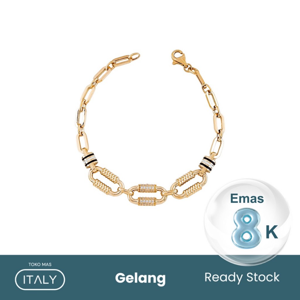 GELANG RANTAI MODEL PAPERCLIP OVAL TIFFANY AD CAT 8K