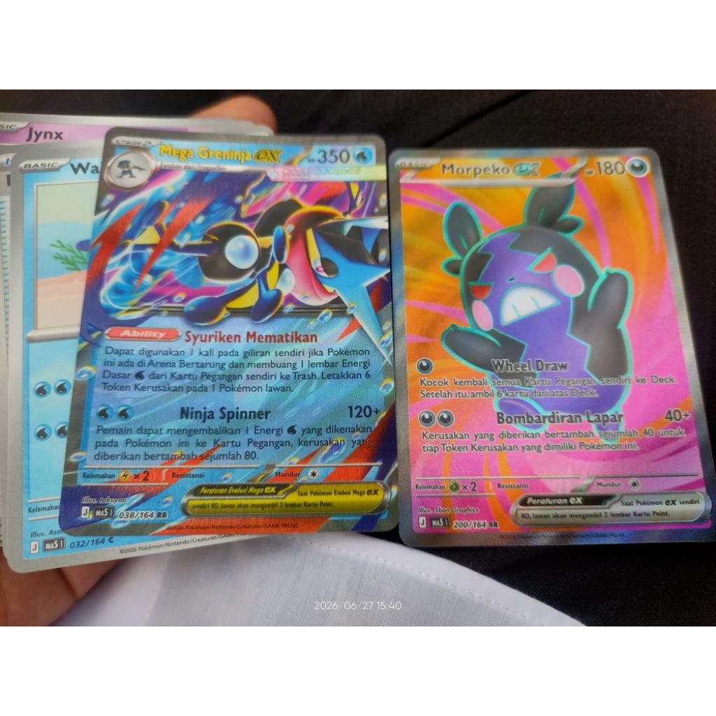 Ancaman Bayangan Pokemon Card Morpeko & Greninja SR & RR