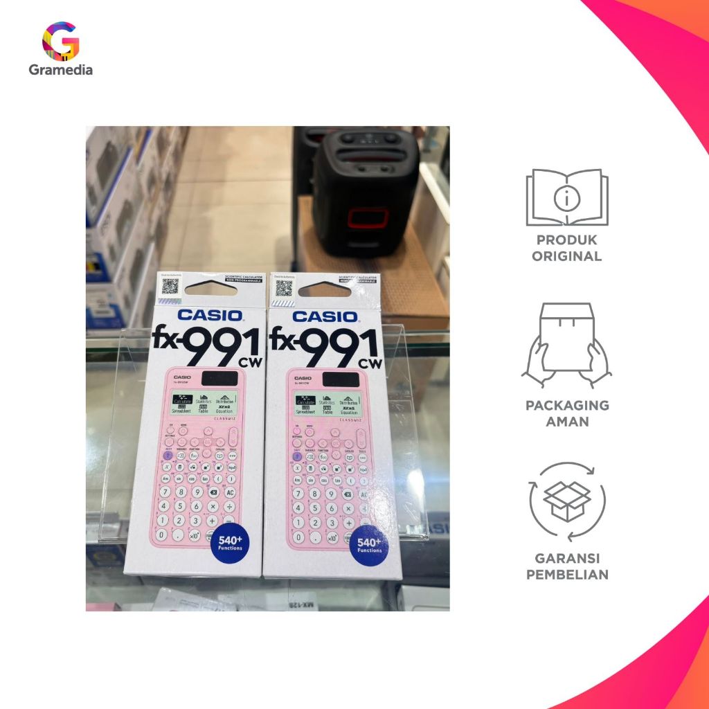 Gramedia Pakuwon : CASIO CALCULATOR FX-991CW PINK