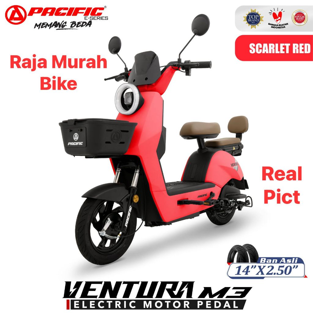 Sepeda Listrik Pacific Ventura M3 Bergaransi Sepeda Listrik E Bike Pacific Ventura M3
