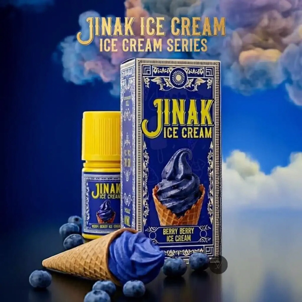 Jinak Ice Cream Berry Berry Ice Cream 3mg 6mg 60ml Liquid Vape Koko Sarang
