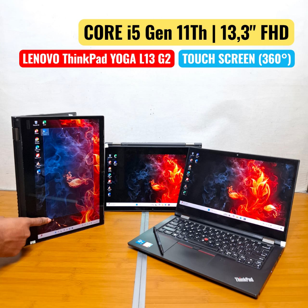 laptop notebook lenovo core i5 core i7 layar 13inch touch screen mulus