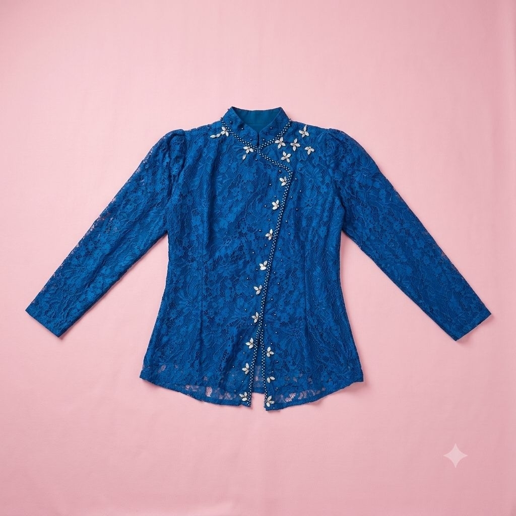 [PRELOVED] Kebaya Janggan Emerald Blue