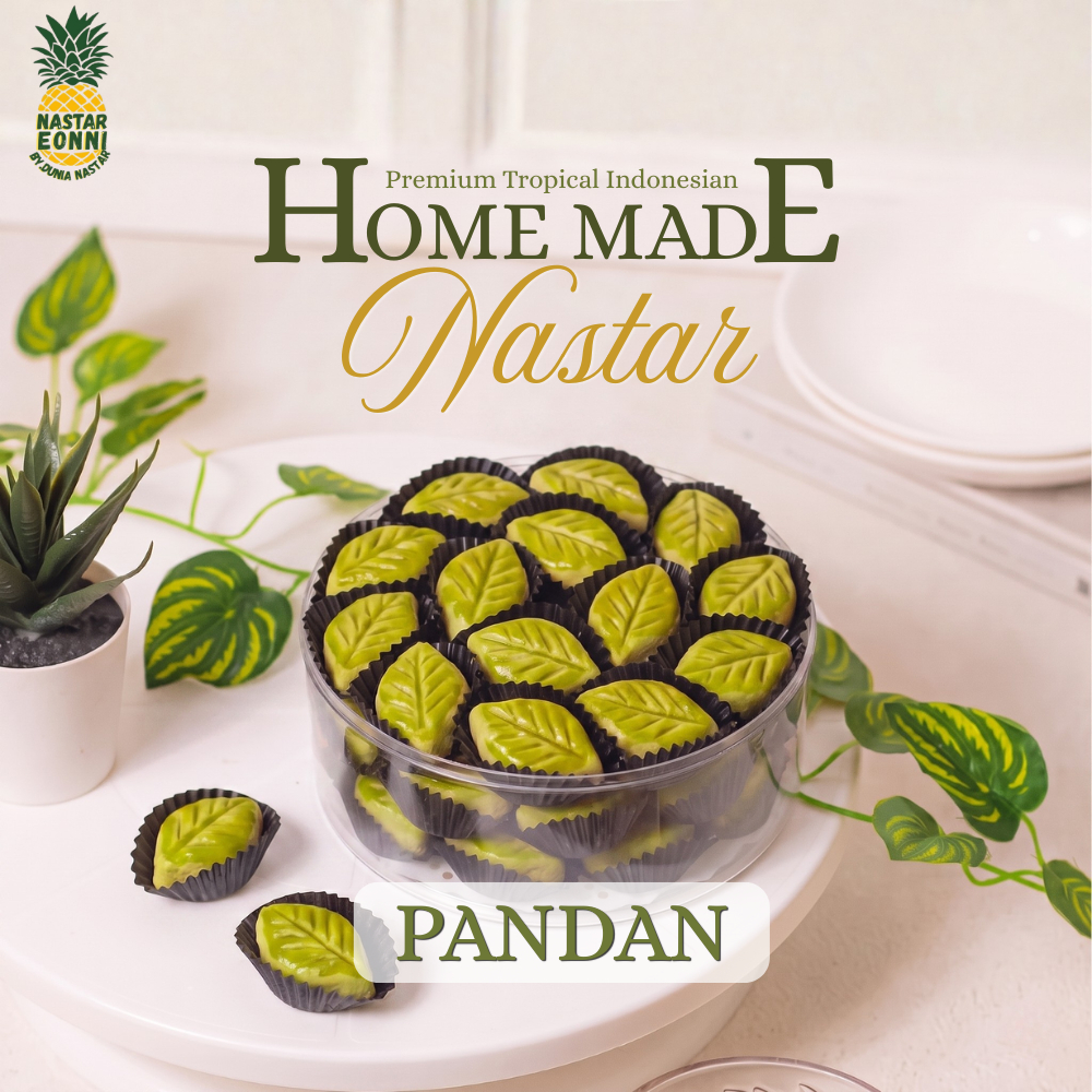 Nastar Pandan isi Nanas | Premium Bentuk Daun Jumbo | Kue Nastar Lumer by Nastar Eonni