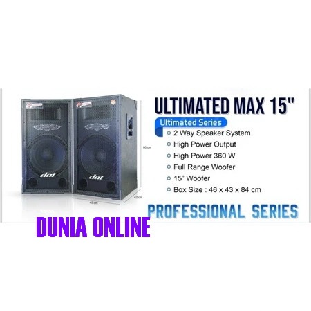 Speaker pasif 15 inch dat ultimate 15 pro max pasiv sound system ds1570
