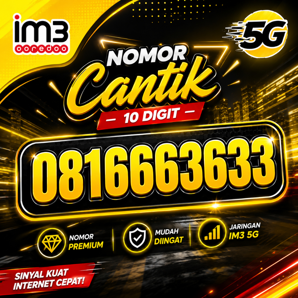 Nomor Cantik Indosat 10 DIgit Kartu Perdana im3 Nomer Cantik im3 10 Angka 666