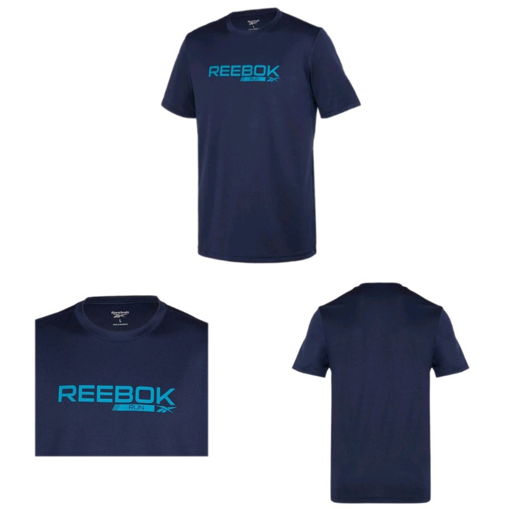 kaos olahraga pria original kaos runing pria original 100% reebok