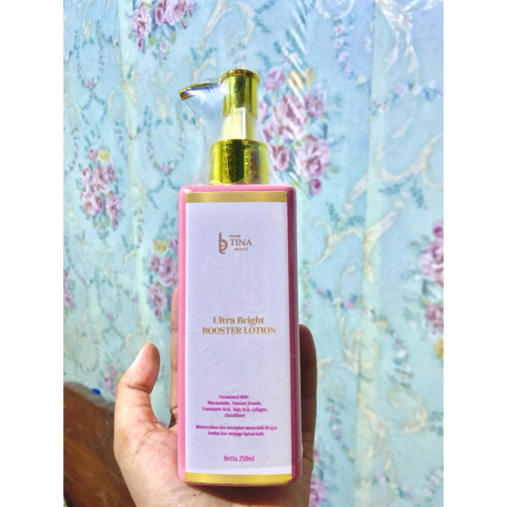 [LOTION DOSTING PINK]TINA BEAUTY ULTRA BRIGHT BOOSTER LOTION//LOTION DOSTING TINA BEAUTY BUDGET PELA