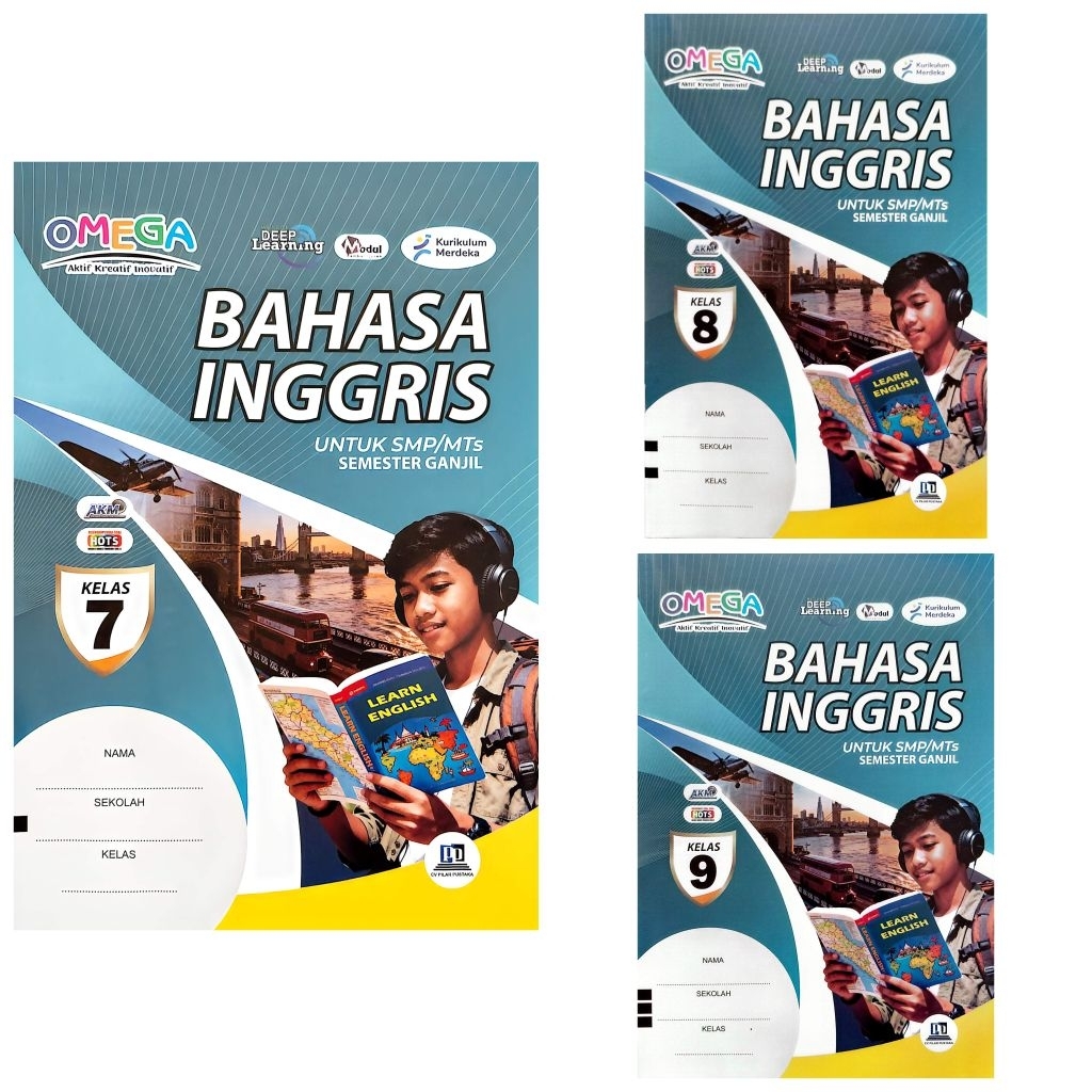 BUKU LKS SMP MTS BAHASA INGGRIS KELAS 7 8 9 SEMESTER 1 GANJIL TA 2026 / 2027 KURIKULUM MERDEKA | OME