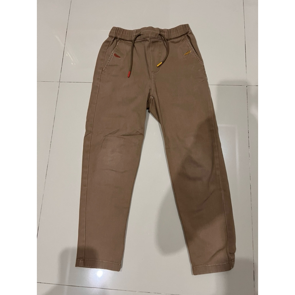 celana panjang Chino anak coklat branded giordanoy ori second
