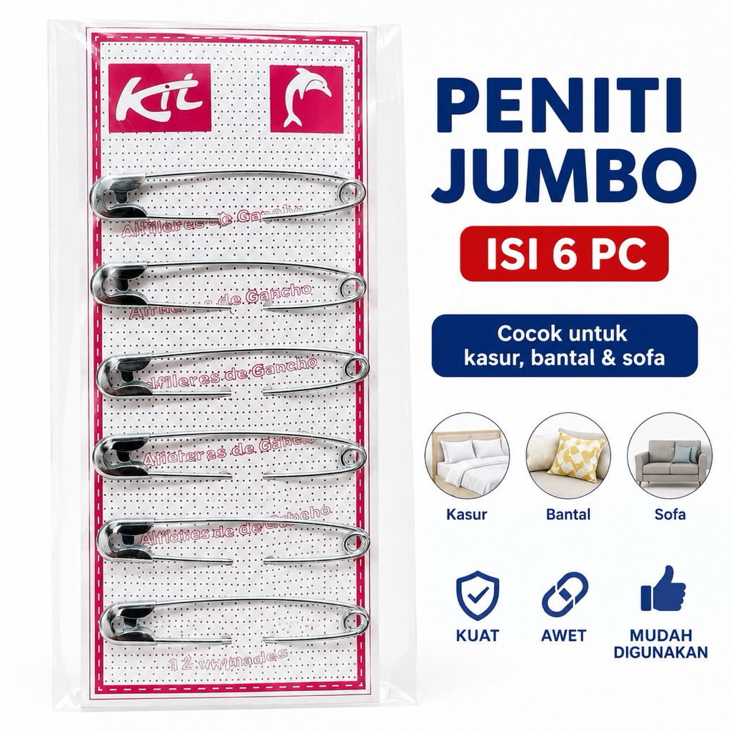 PJ6-PENITI JUMBO UNTUK KASUR ATAU BANTAL 6 pc