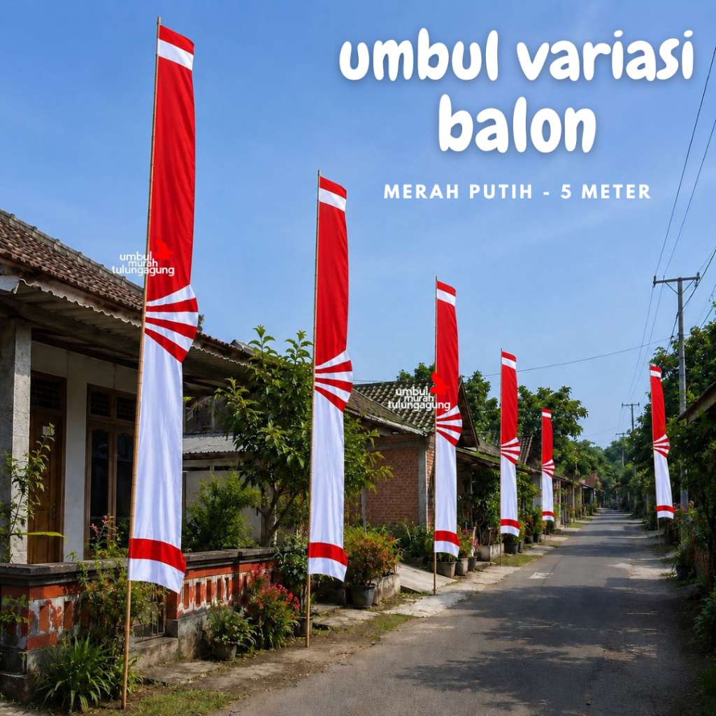 UMBUL VARIASI BALON MERAH PUTIH