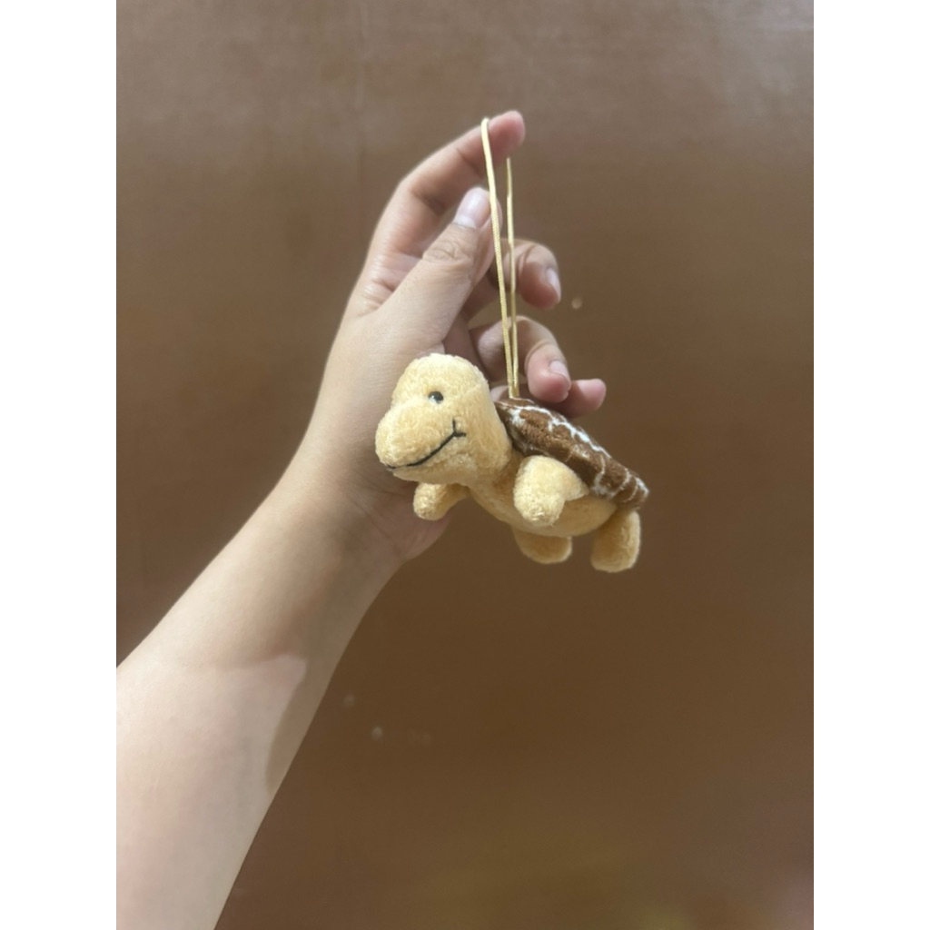 Boneka Karakter Kura Kura Cokelat Lucu size 12x4cm / Boneka Kura Kura Kecil / Boneka Kura Kura Lucu 