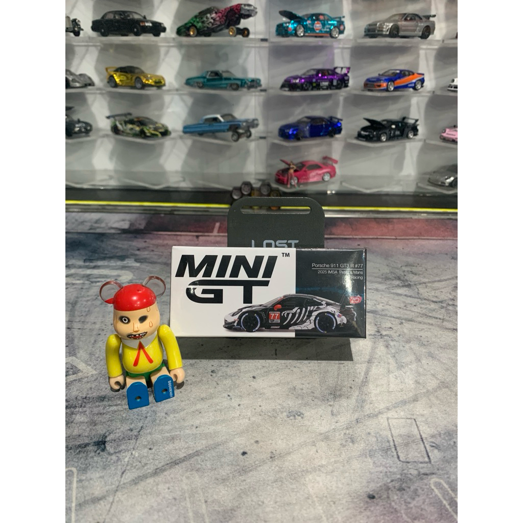 Mini GT Mobil Mainan Porsche 911 GT3 R 77