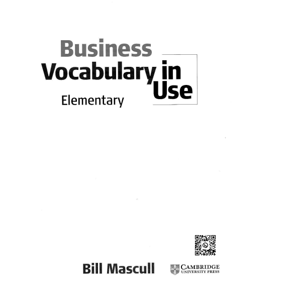 Bill Mascull - Business Vocabulary in Use Elementary (Vocabulary in Use) Cambridge 2