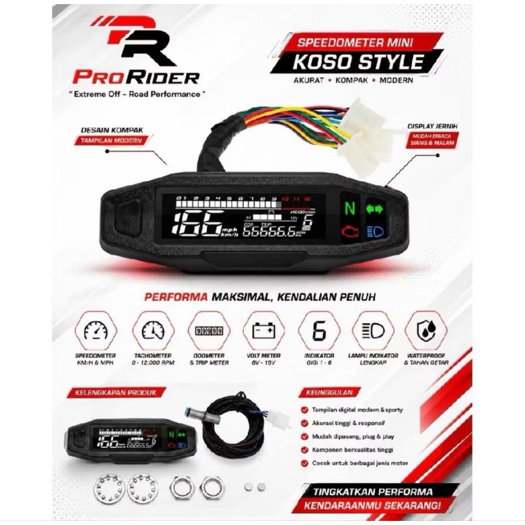 Speedometer Digital Koso Mini Speedometer crf klx wr model ktm