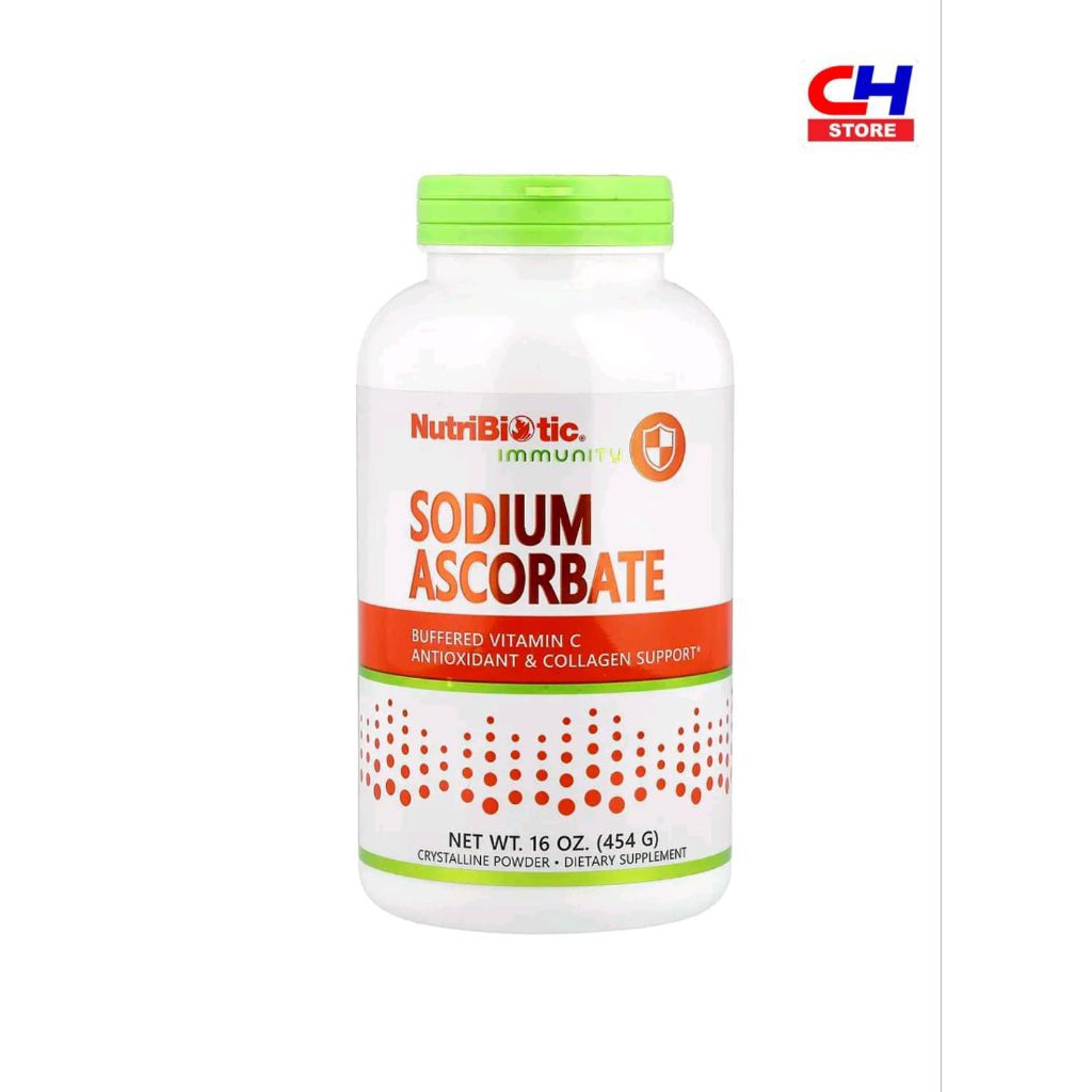 NutriBiotic Immunity Sodium Ascorbate Crystalline Powder 16 oz 454 g