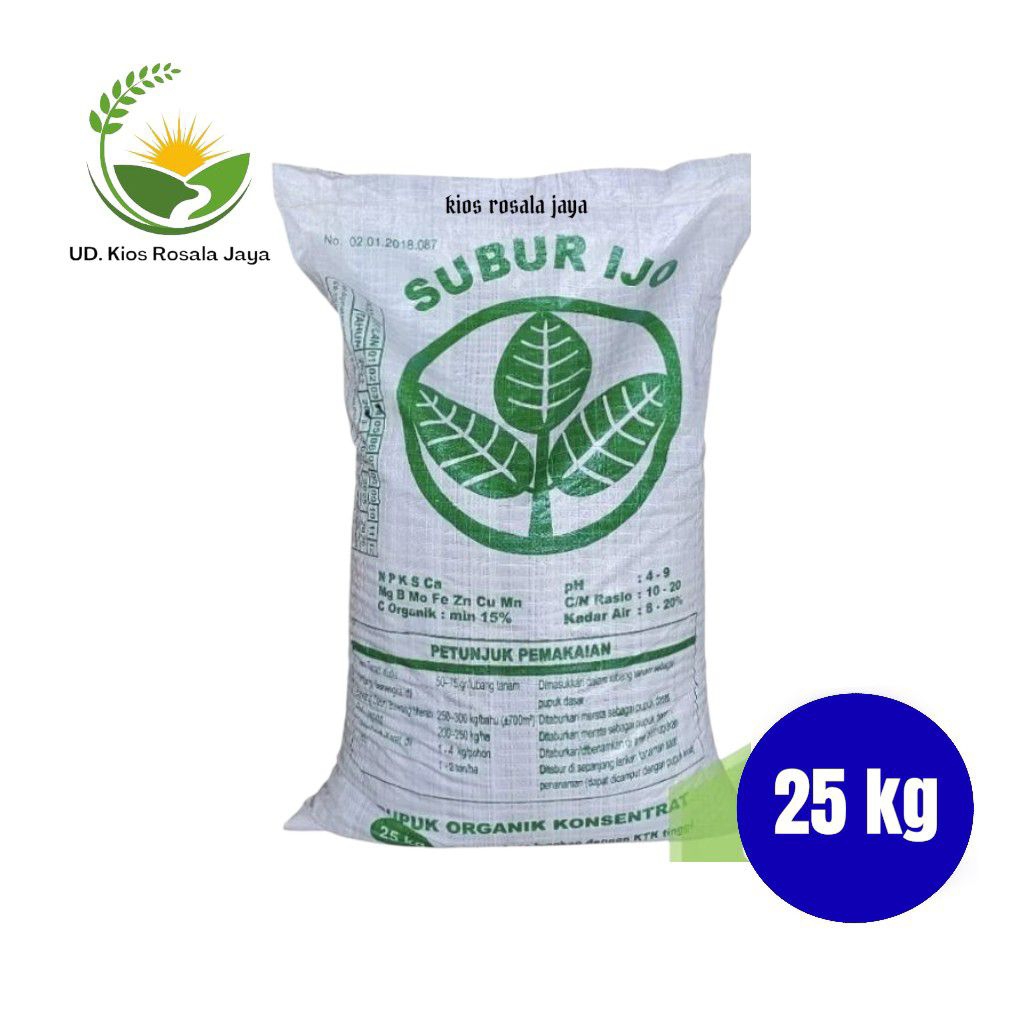 Pupuk Organik Subur Ijo kemasan 25 kg
