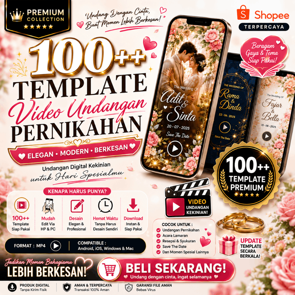 Template Video Undangan Wedding