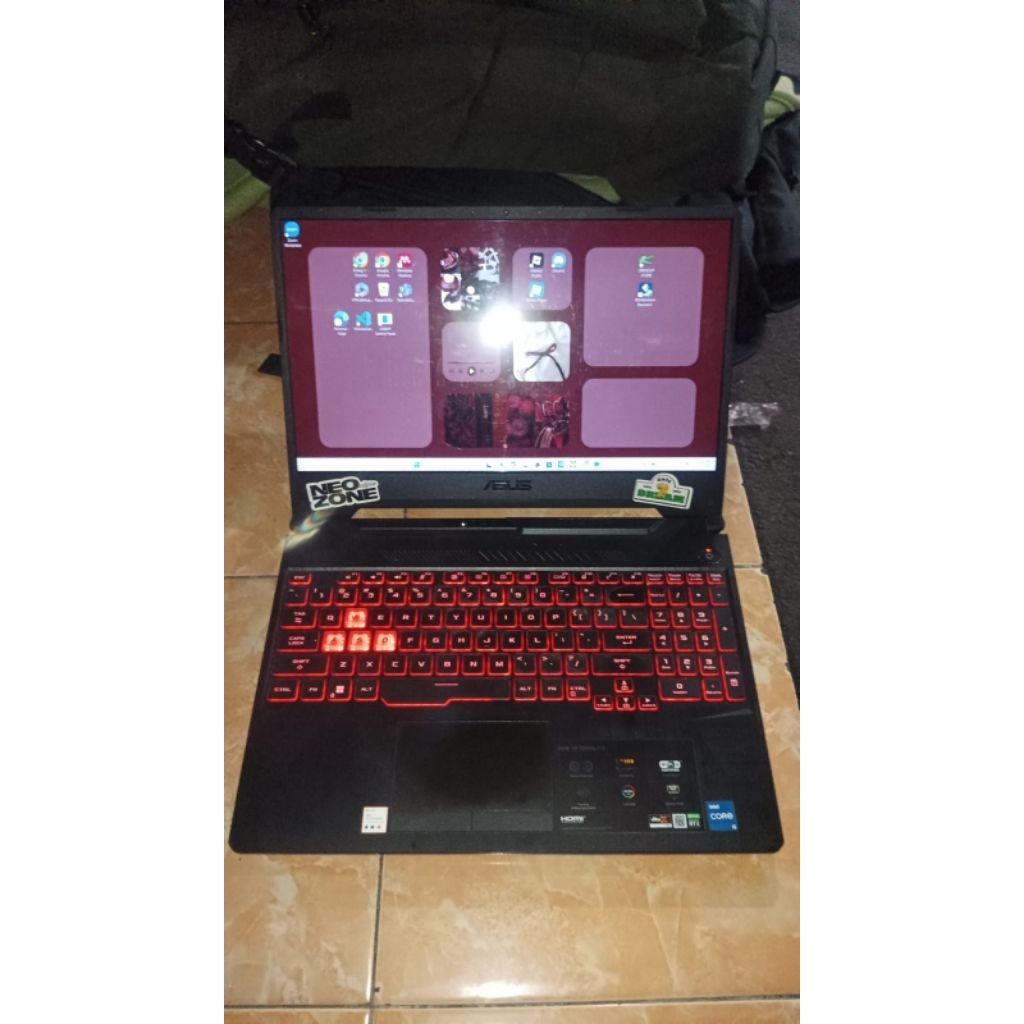 Asus Tuf F15 RTX 3050 Fullset