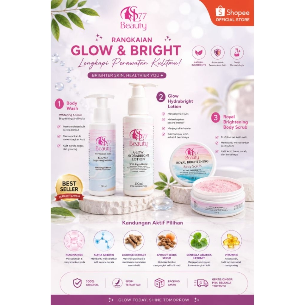PAKET RANGKAIAN GLOW & BRIGHT SL 77 Beauty