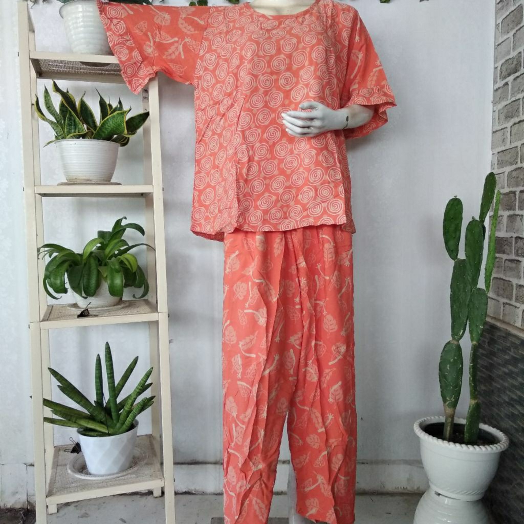 Daster Qonita (Ld120) SPJ Sakura Jumbo BN Batik Butik Premium Pekalongan